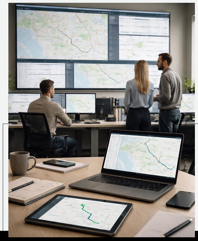 Трекинг грузов и Fleet Management, мониторинг автопарка в Юрге